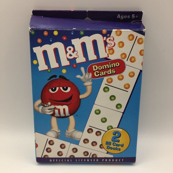 RoseArt M&Ms Domino Cards Set 2 Packs of 28 Cards Official Licensed Product Game - Picture 1 of 6
